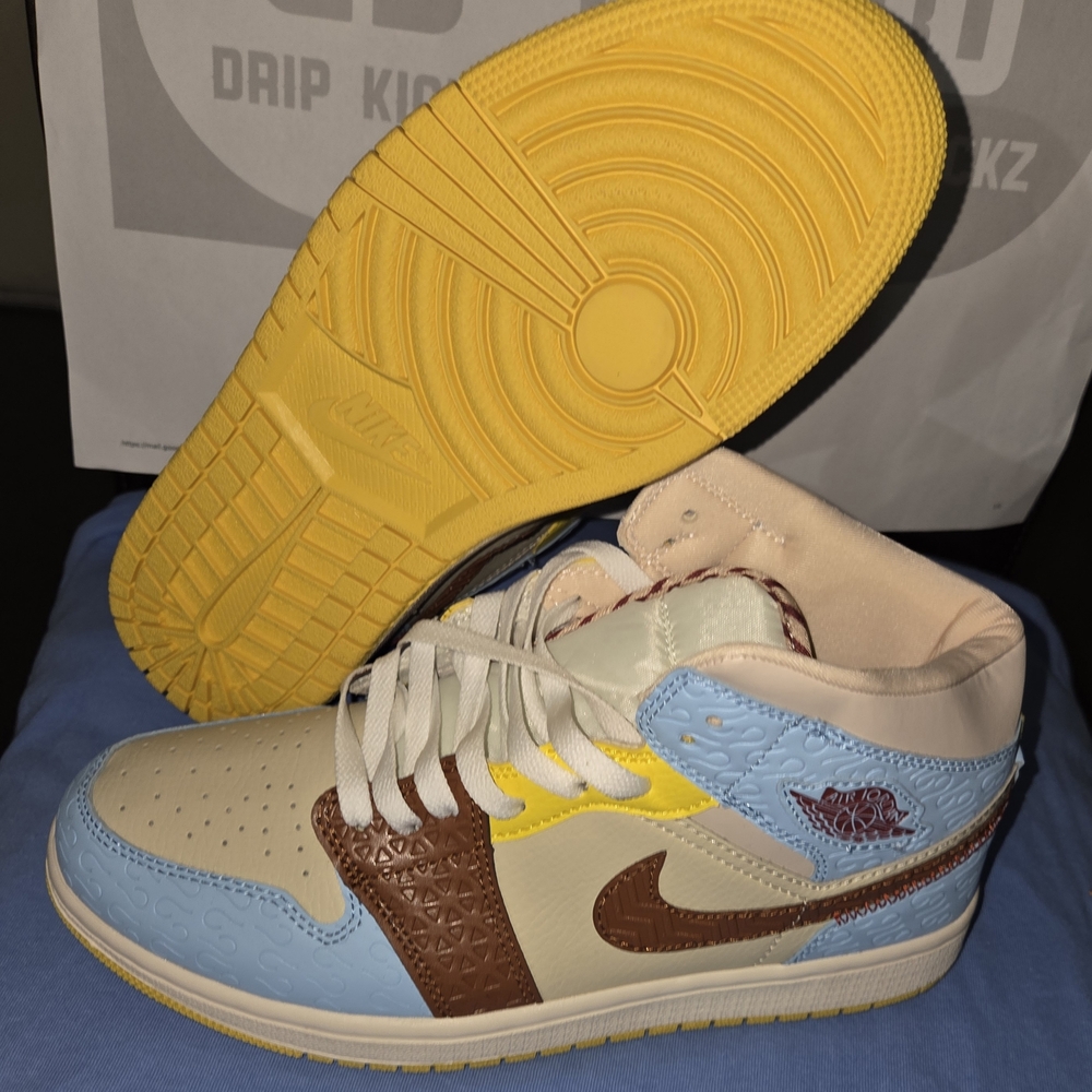 Jordan 1 Mid "Fearless Maison Chateau Rogue" Sneakers
